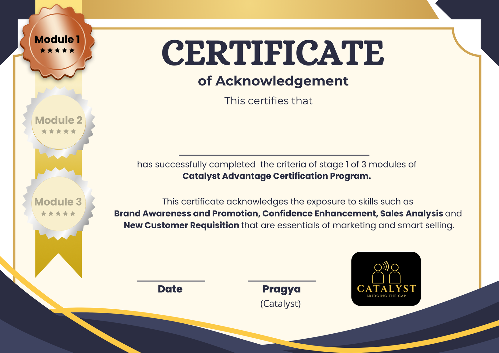 Advanced Sales & Marketing Certification