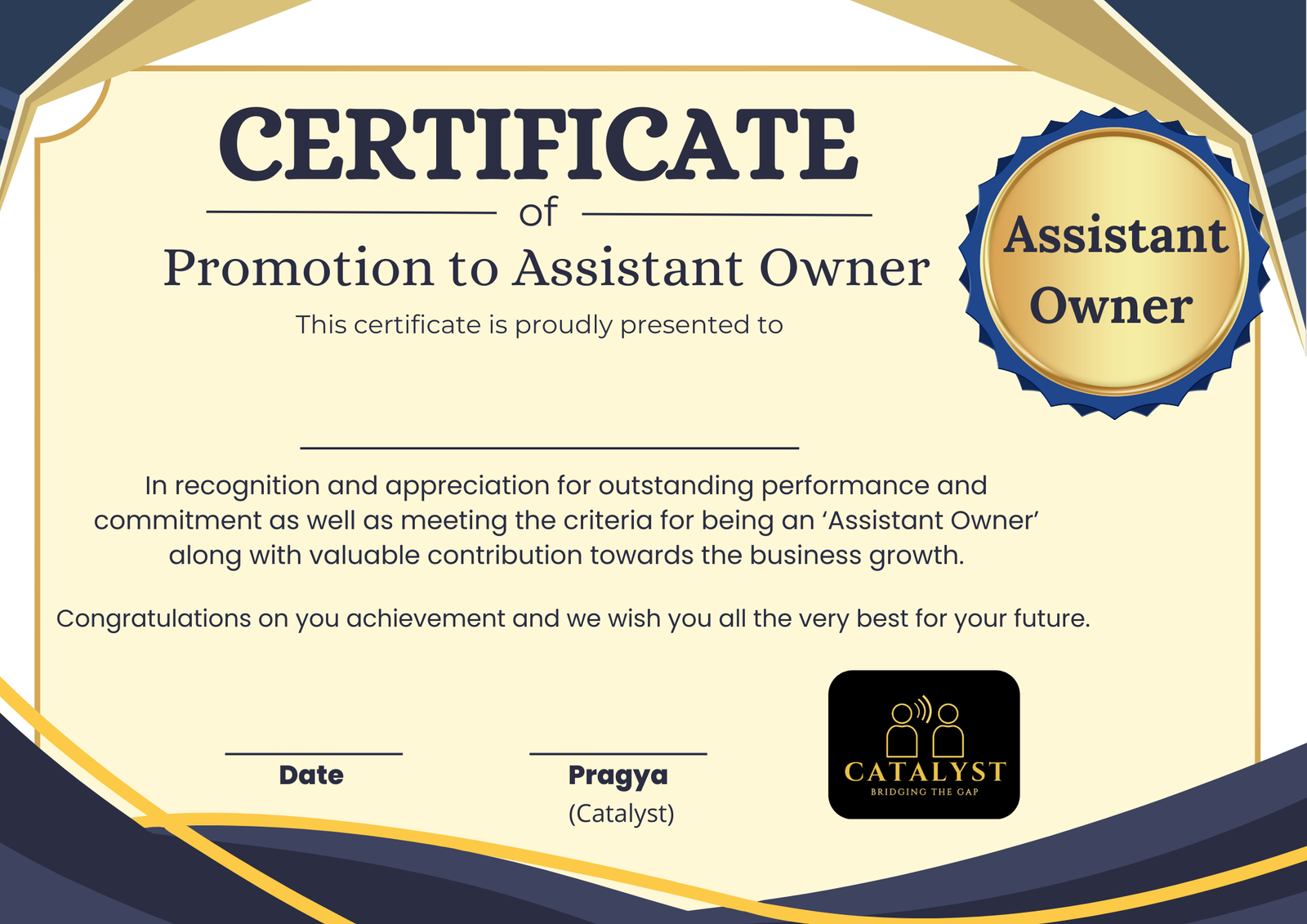 Executive Business Strategy Certification